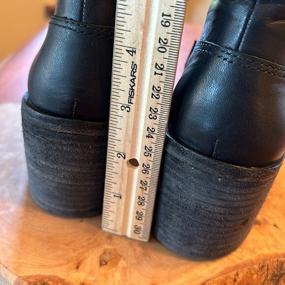 Madewell The Hailie Black Leather Ankle Boot - 6.5 - Picture 4 of 8